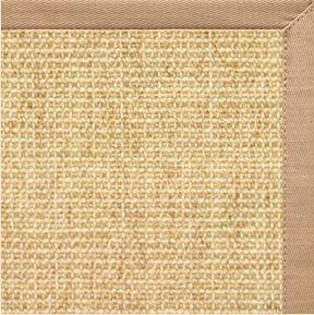 Sand Sisal Rug with Straw Cotton Border - Free Shipping