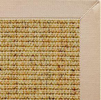 Spice Sisal Rug with Alabastor Cotton Border - Free Shipping 1