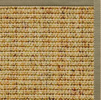 Spice Sisal Rug with Basil Green Cotton Border - Free Shipping 1