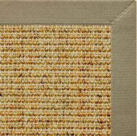 Spice Sisal Rug with Basil Green Cotton Border - Free Shipping 3