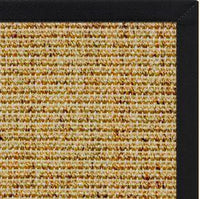 Spice Sisal Rug with Black Onyx Cotton Border - Free Shipping 2