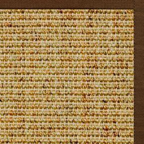 Spice Sisal Rug with Bronze Cotton Border - Free Shipping