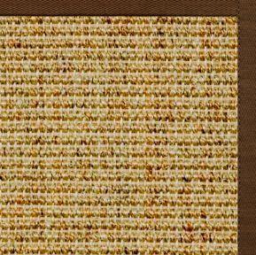 Spice Sisal Rug with Bronze Cotton Border