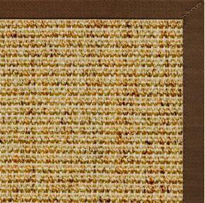 Spice Sisal Rug with Bronze Cotton Border - Free Shipping