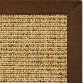 Spice Sisal Rug with Bronze Cotton Border - Free Shipping