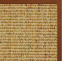 Spice Sisal Rug with Burnt Sienna Cotton Border - Free Shipping 1