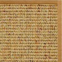 Spice Sisal Rug with Butter Rum Cotton Border - Free Shipping 1