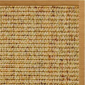 Spice Sisal Rug with Butter Rum Cotton Border