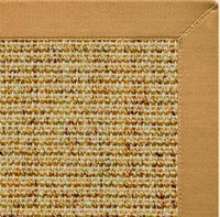 Spice Sisal Rug with Butter Rum Cotton Border - Free Shipping 3