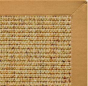 Spice Sisal Rug with Butter Rum Cotton Border - Free Shipping