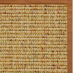 Spice Sisal Rug with Caramel Cotton Border - Free Shipping