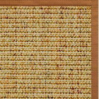 Spice Sisal Rug with Caramel Cotton Border - Free Shipping 1