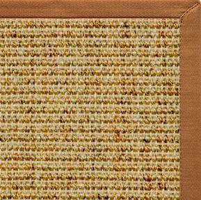 Spice Sisal Rug with Caramel Cotton Border - Free Shipping