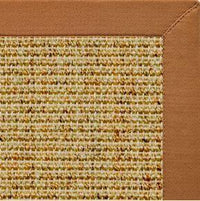 Spice Sisal Rug with Caramel Cotton Border - Free Shipping 3