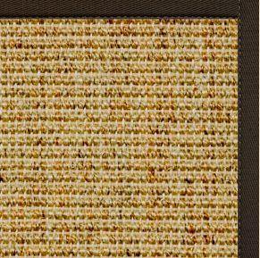 Spice Sisal Rug with Chocolate Cotton Border alternate view