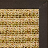 Spice Sisal Rug with Chocolate Cotton Border - Free Shipping 1