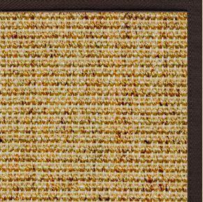 Spice Sisal Rug with Cocoa Bean Cotton Border - Free Shipping
