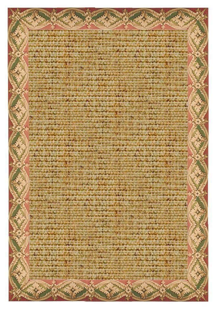 Area Rugs - Sustainable Lifestyles Spice Sisal Rug With Della Tapestry Border