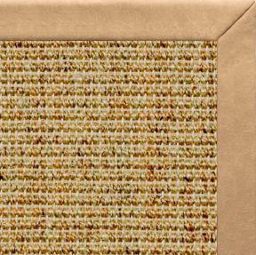Spice Sisal Rug with Desert Faux Leather Border