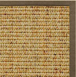 Spice Sisal Rug with Eucalyptus Cotton Border - Free Shipping