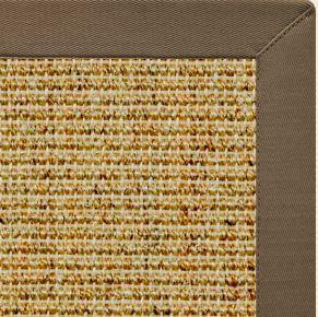 Spice Sisal Rug with Eucalyptus Cotton Border - Free Shipping