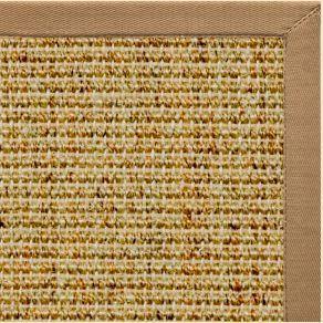 Spice Sisal Rug with Granola Cotton Border - Free Shipping