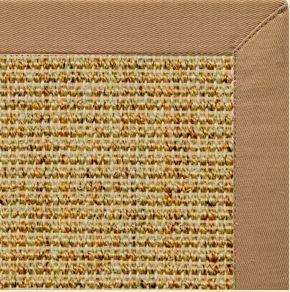 Spice Sisal Rug with Granola Cotton Border - Free Shipping