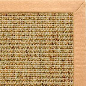 Spice Sisal Rug with Honey Linen Border - Free Shipping