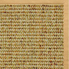 Spice Sisal Rug with Honeycomb Cotton Border - Free Shipping