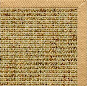 Spice Sisal Rug with Honeycomb Cotton Border - Free Shipping