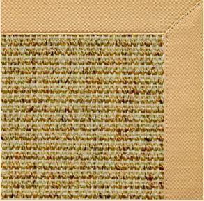 Spice Sisal Rug with Honeycomb Cotton Border - Free Shipping