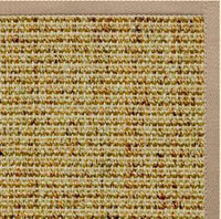 Spice Sisal Rug with Ivory Blush Cotton Border - Free Shipping 1