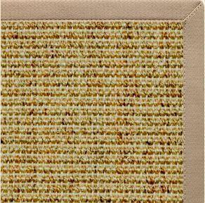 Spice Sisal Rug with Ivory Blush Cotton Border alternate view