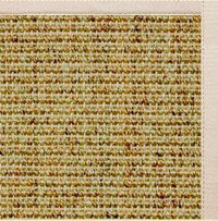 Spice Sisal Rug with Ivory Cotton Border - Free Shipping 1