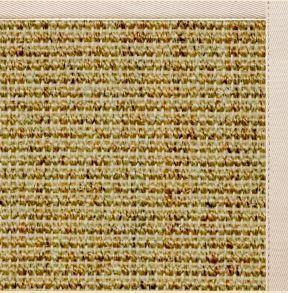 Spice Sisal Rug with Ivory Cotton Border - Free Shipping