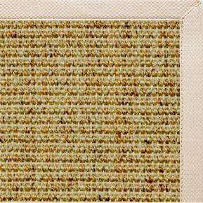 Spice Sisal Rug with Ivory Cotton Border - Free Shipping