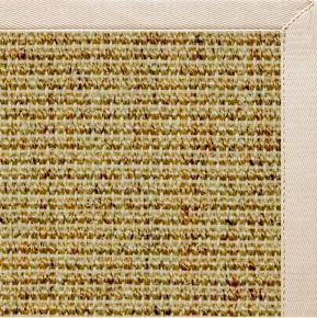 Spice Sisal Rug with Ivory Cotton Border alternate view