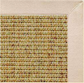 Spice Sisal Rug with Ivory Cotton Border - Free Shipping