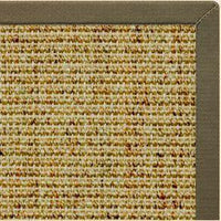 Spice Sisal Rug with Khaki Green Cotton Border - Free Shipping 2