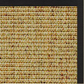 Spice Sisal Rug with Lava Black Cotton Border - Free Shipping