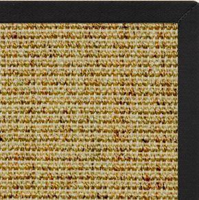 Spice Sisal Rug with Lava Black Cotton Border alternate view