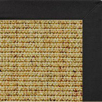 Spice Sisal Rug with Lava Black Cotton Border - Free Shipping 3