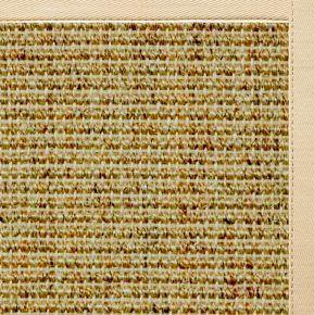 Spice Sisal Rug with Magnolia Cotton Border