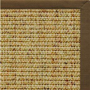 Spice Sisal Rug with Marsh Brown Cotton Border - Free Shipping