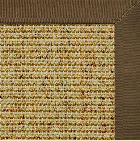Spice Sisal Rug with Marsh Brown Cotton Border - Free Shipping