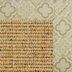 Spice Sisal Rug with Medallions Tapestry Border - Free Shipping