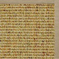 Spice Sisal Rug with Moon Rock Gray Cotton Border - Free Shipping 1