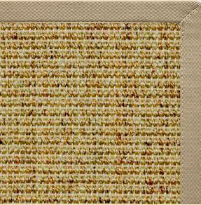 Spice Sisal Rug with Moon Rock Gray Cotton Border alternate view