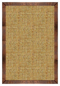 Area Rugs - Sustainable Lifestyles Spice Sisal Rug With Oak Leather Border 2