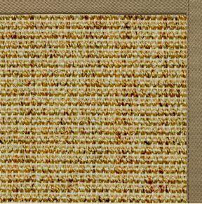 Spice Sisal Rug with Oat Straw Cotton Border
